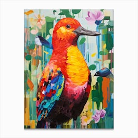Colourful Bird Painting Canvasback 2 Canvas Print
