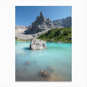 Lake In The Dolomites Canvas Print