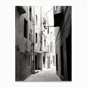 Split, Croatia, Photography In Black And White 2 Canvas Print