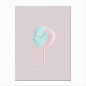 Cotton Candy Candy Sweetie Simplicity Flower Canvas Print