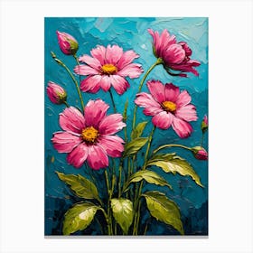 Cosmos Flowers 10 Canvas Print