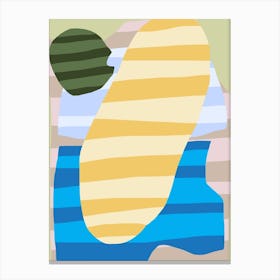 Abstract Stripe Minimal Collage 12 Canvas Print