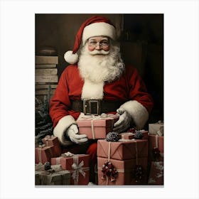 Santa Claus With Presents 1 Canvas Print