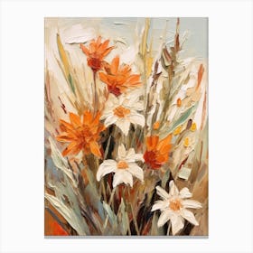 Fall Flower Painting Edelweiss 2 Canvas Print