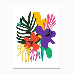 Tropical Flowers 1 Canvas Print