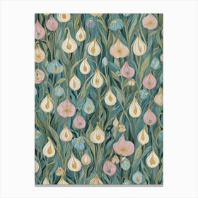 Flower Field Pattern Canvas Print