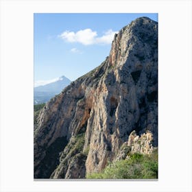 Cliffs at Mascarat Canyon Canvas Print