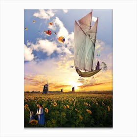 Windboat Surreal Art Canvas Print
