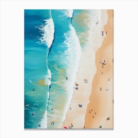 Surfing by the Beach Canvas Print