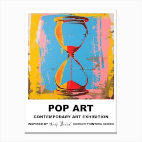 Hourglass Pop Art 2 Canvas Print