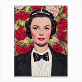 Vivien Leigh Illustration Movies Canvas Print