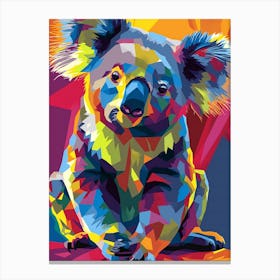 Koala WPAP Canvas Print