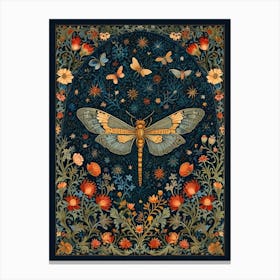 William Morris Dragonfly 1 Canvas Print