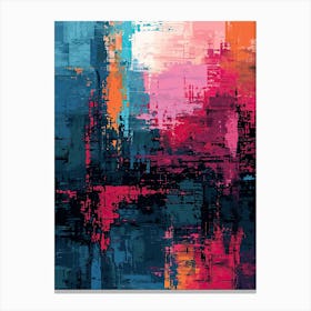 Abstract Painting 546 | Pixel Minimalism Art Series Canvas Print