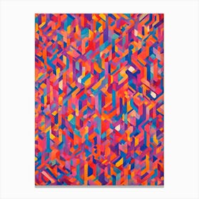 Abstract Geometric Pattern Canvas Print