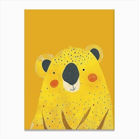 Yellow Wombat 1 Canvas Print