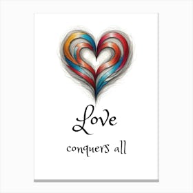 Love Conquers All Canvas Print