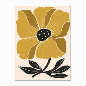 Yellow Poppy Canvas Print