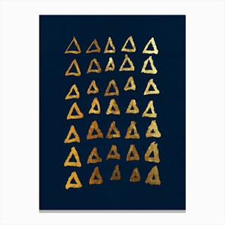 Golden Triangles Canvas Print