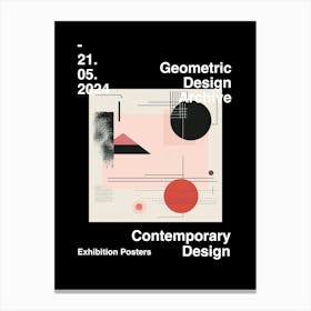 Geometric Design Archive Poster 18 Canvas Print