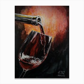 Amor Al Vino Canvas Print