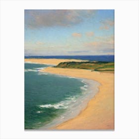 Portstewart Strand Beach County Londonderry Northern Ireland Monet Style Canvas Print