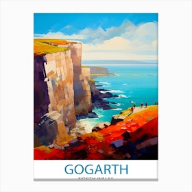 Gogarth North Wales Print Coastal Cliffs Wall Art Holyhead Sea View Decor Welsh Landscape Poster Climbing Enthusiast Gift 1 Canvas Print