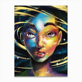 Galaxy Girl Canvas Print