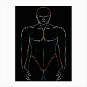 Body Outline Canvas Print