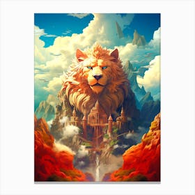 Lion In The Sky 7 Canvas Print