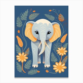 Baby Animal Illustration  Elephant 1 Canvas Print