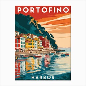 Portofino Harbor Canvas Print