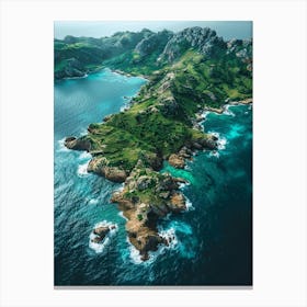 Aerial View Of The Island Canvas Print