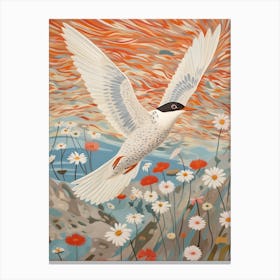 Common Tern 3 Detailed Bird Painting Canvas Print