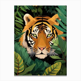 Tiger In The Jungle 4 Canvas Print