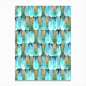 Scales Pattern (Watercolor) Canvas Print