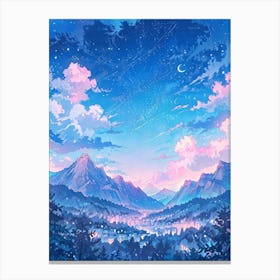 Landscape painting 1 Canvas Print