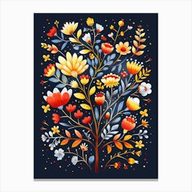 Floral Tree Canvas Print