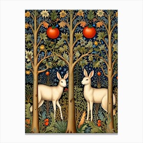 William Morris Deer In The Forest Canvas Print