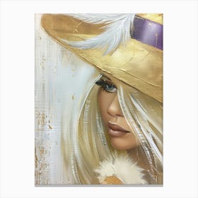 Golden Hat Canvas Print