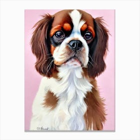 English Toy Spaniel Watercolour dog Canvas Print