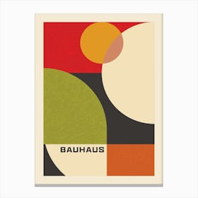 Bauhaus Abstract Colourful Print 1 Canvas Print