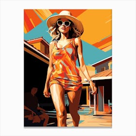 Beach Girls 4 Canvas Print