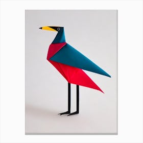 Emu Origami Bird Canvas Print