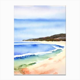 Gracetown Beach, Australia Watercolour Canvas Print