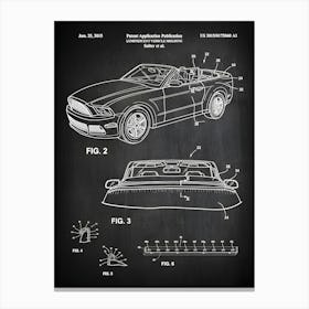 Mustang Patent Print Mustang Gift Car Decor Mustang Art Car Poster Mustang Sports Car Wall Art Mustang Blueprint Vc0601 Canvas Print