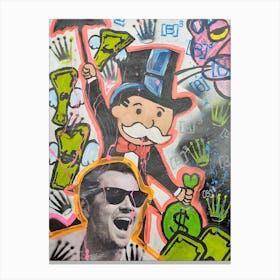 Mr Moneybags Canvas Print