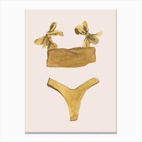 Gold Bikini Canvas Print