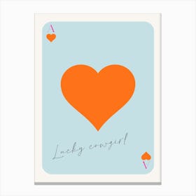 Lucky Card 1 Canvas Print