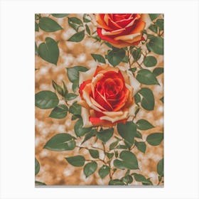 Roses Wallpaper 1 Canvas Print